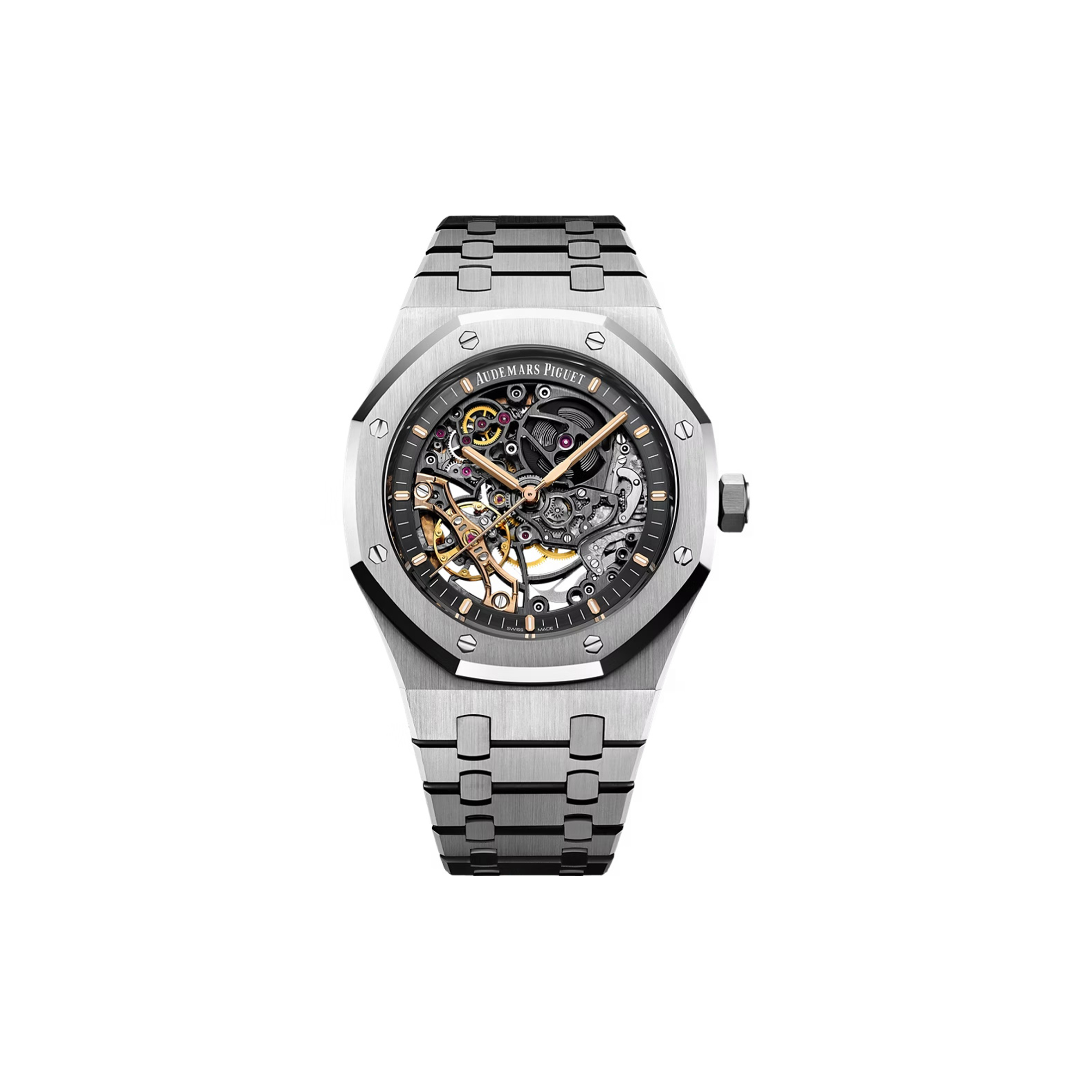 AUDEMARS PIGUET ROYAL OAK DOUBLE BALANCE WHEEL OPENWORKED 15407ST.OO.1220ST.01